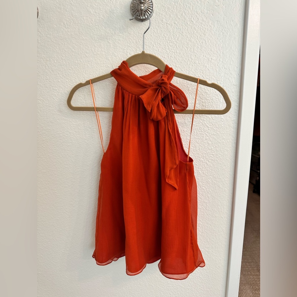 Theory Halter Bow Top